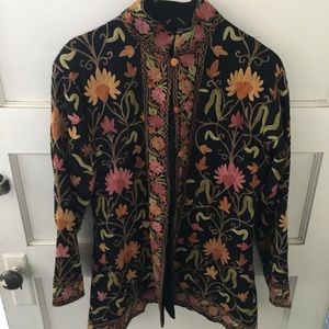 Vintage embroidered blazer jacket